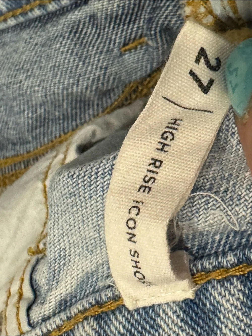 PacSun High Risw Icon denim shorts